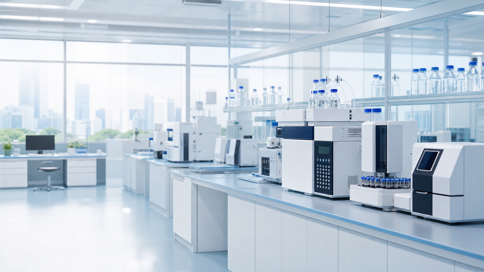 Modern analytical laboratory instruments
