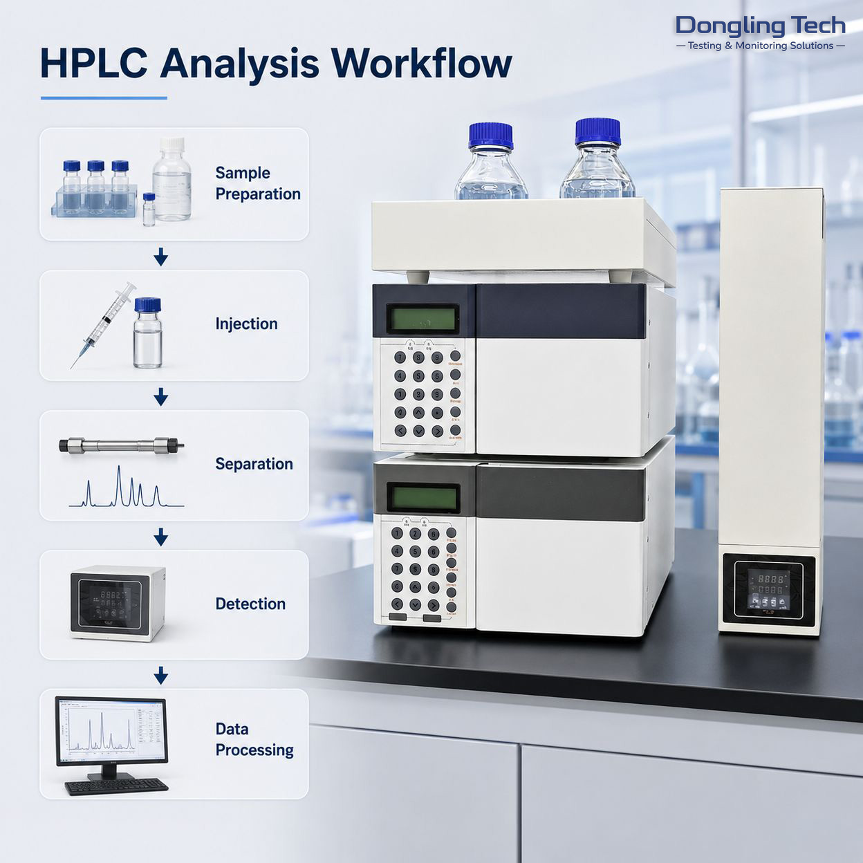 LC500 High Performance Liquid Chromatograph view 3